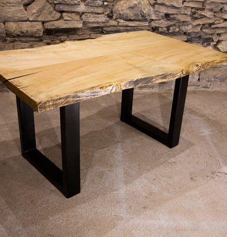 Custom Sizing - Live Edge Dining Table, Slab Table, Live Edge Slab Table, Modern Farmhouse / Free Shipping/ Slab Dining Table, Customizable