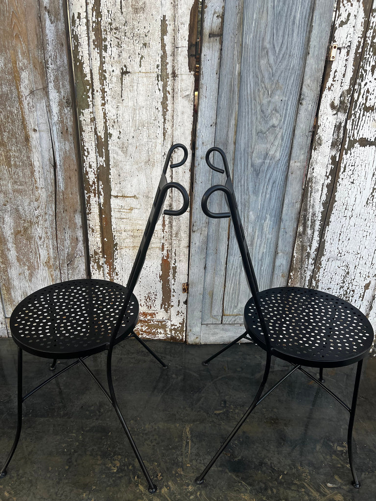 Wrought Iron Patio Chairs, Outdoor Dining Chairs, Set Of Wrought