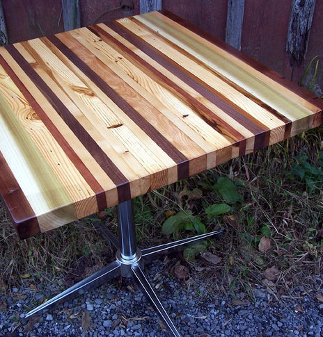 Butcher Block Table, Kitchen Table, Wood Cutting Board Table, Breakfast Nook Table, Kitchen Island Table, Butcher Block Kitchen Table