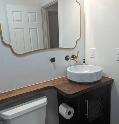 Walnut Butcher Block Countertop - Custom Butcher Block Island - Wooden Countertop For Kitchen Island