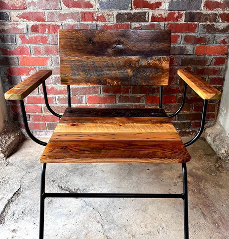 Wood Lounge Chair, Mid Century Modern Chair, Scandinavian Furniture, Industrial Lounge Chair, Rustic Modern Chair, Danish Chair, Arm Chair