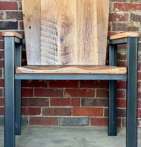 Industrial Executive Lounge Chair, Reclaimed Wood Office Chair, Metal Frame Chair, Furniture And Decor, Modern Lounge Chair, Retro Armchair