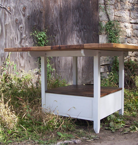 Reclaimed Wood Kitchen Island, Wood Island Base, Wood Butcher Block, Solid Wood Island, Storage Kitchen Table, Kitchen Table With Drawers