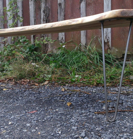 Live Edge Coffee Table, Mid Century Modern Coffee Table, Small Coffee Table, Hairpin Leg Table, Live Edge Console Table, Furniture And Decor