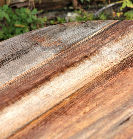 Reclaimed wood coffee table with metal legs - Rustic modern wooden plank table - FREE SHIPPING round wood coffee table
