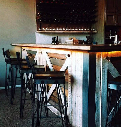 15x15 Black Counter Stool, 18-34in Height Dark Wood Barstool, Industrial Bar Height Stool, Railroad Spike Stool, Rustic Bar Stool With Back