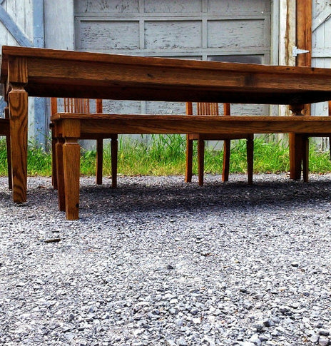 Wormy Chestnut Table, Dining Table, Farm Table, Colonial Table, American Table, Reclaimed Table