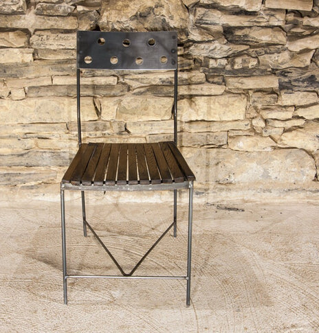 Free Shipping - Industrial Dining Chairs, Modern Dining Chair, Reclaimed Wood Chairs, Cafe Chair, Industrial Furniture, Counter Height