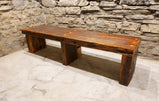 FREE SHIPPING - Timber Bench, Entryway Bench, Hall Bench, Solid Slab Bench, Reclaimed Wood Bench, Farmhouse Bench, Wood Тimber Bench, Rustic