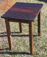 FREE SHIPPING - Antique Side Table - Wooden Oak Nightstand Table - Reclaimed Oak Wood End Table
