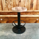 Bar stool bolt down with swivel upgrade available - Pedestal barstool - Bolt down urban bar stools with industrial design
