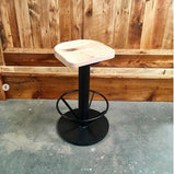 Bar stool bolt down with swivel upgrade available - Pedestal barstool - Bolt down urban bar stools with industrial design