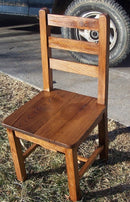 Kitchen Chair, Wood Dining Chair, Ladderback Chair, Farmhouse Dining Chair, Rustic Side Chair, Wormy Chestnut Chair, Chair With Back