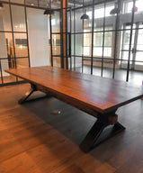 The Executive Conference Table, Solid Wood Conference Table, Industrial Table, Trestle Table, Metal and Reclaimed Wood Office Table, Modern