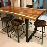 Bar Stools With Back, Swiveling Scooped Seat Brew Haus, Wood Counter Height Stools, Swivel Bar Stools, Farmhouse Bar Chair