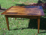 French farm table made of reclaimed wood