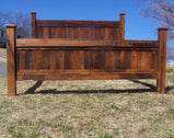 Shenandoah Sunset Handmade Solid Reclaimed Wood King Bed Frame, Queen Bed Frame, Custom Reclaimed Wood Bed Frame