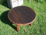 Outdoor Coffee Table, Rustic Coffee Table, Small Table, Circle Table, Barn Wood Table, Wood Coffee Table, Patio Table, Yard Coffee Table