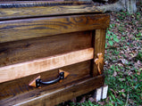 Wood Casket, Wood Coffin, Reclaimed Wood Casket, Celtic Casket, Barn Wood Coffin, Celtic Art, Cemetery Furniture, Hand Build Coffin Casket