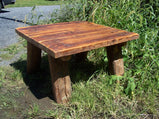 Rustic Coffee Table, Square Wood Table, Modern Farmhouse Coffee Table, Bohemian Home Decor, Hand Hewn Table, Pine Coffee Table, Handmade
