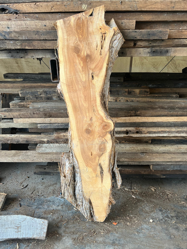 FREE SHIPPING - Large Live Edge Wood Slabs, Rough Edge Red Cedar Slab, –  Strong Oaks Woodshop