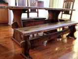 Trestle Table, Barnwood Furniture, Bavarian Table, Wood Dining Table, Reclaimed Trestle Table, Tree Table, Tulip Table, Solid Table