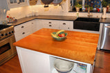 Custom Cherry Wood Plank Countertops Created With YOUR Dimensions - Butcher Block Table, Kitchen Island