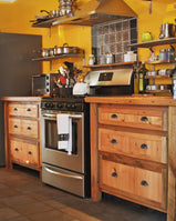 Reclaimed Wood Custom Cabinetry for Kitchen and Bath
