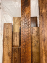 Pre-finished Reclaimed Wood Baseboard Trim, Rustic Baseboard Trim, Farmhouse Furniture, Reclaimed Wood Trim Board, Wood Trim For Living Room