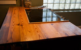Heart Pine Custom Countertops, Kitchen Butcher Block Counter Top, Reclaimed Wood Countertop, Reclaimed Wood Plank Counters, Wood Countertops