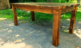 Free Shipping - Antique Farm Table, Farmhouse Table, Primitive Farm Table, Indoor Dining Table, Rustic Table